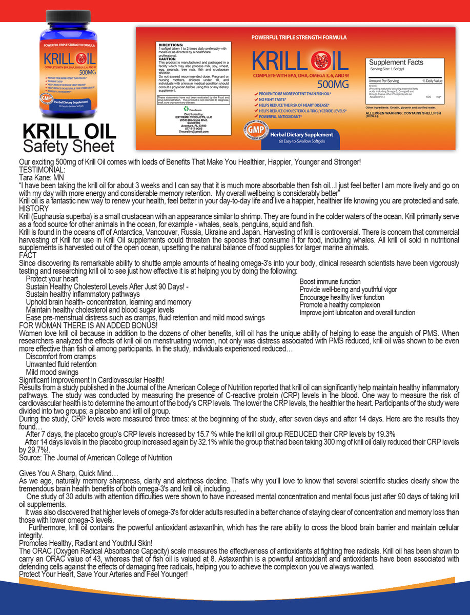 Pure Krill Oil (60 Softgels)