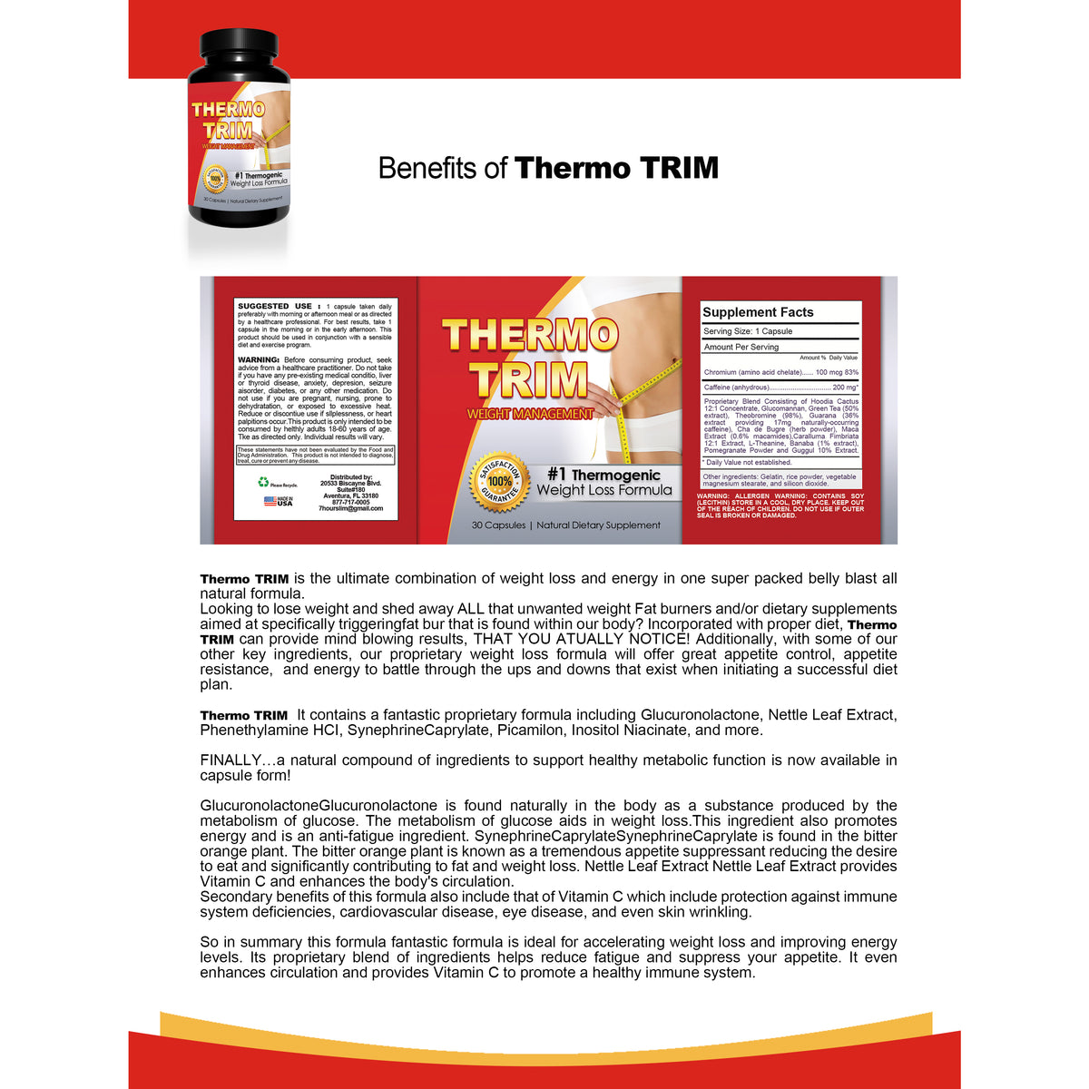 ThermoTrim FatBurner (30 capsules)