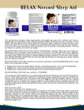 RELAX Natural Sleep Aid Capsules | Deep REM Support | Non‑Habit | 30‑Day Supply