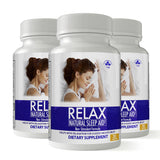 RELAX Natural Sleep Aid Capsules | Deep REM Support | Non‑Habit | 30‑Day Supply