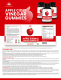 Apple Cider Vinegar Gummies with Pomegranate, Beet Root And Vitamin B6 (3 bottles)