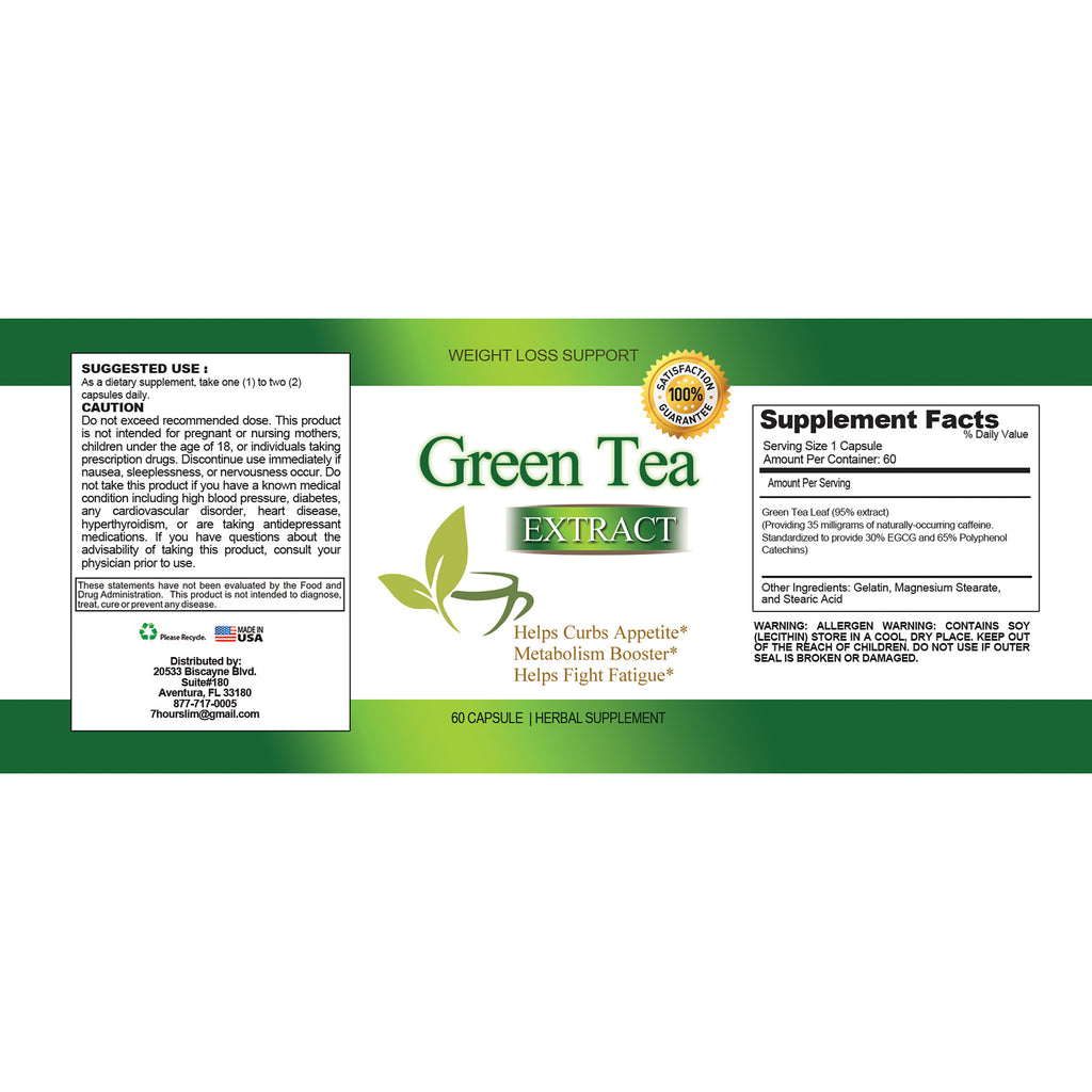 Green Tea Extract for Weight Loss (120 Capsules)