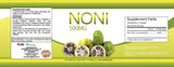 Noni Fruit Concentrate 500 MG Immune Health and Cellular Support (60 Powder Capsules)