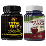 Total Test Testosterone Booster and Apple Cider Vinegar Combo Pack