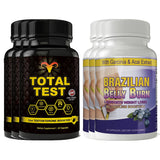 Total Test Testosterone Booster and Brazilian Belly Burn Combo Pack
