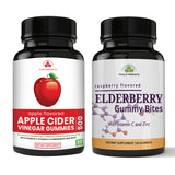 Black Elderberry Gummies Immune Booster and Apple Cider Gummies Combo Pack