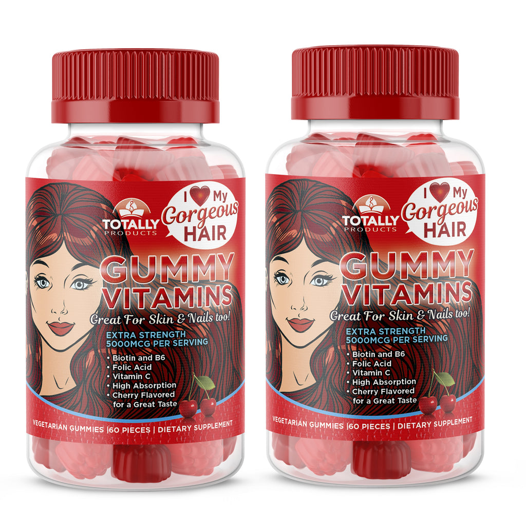 Totallyproducts Gorgeous Hair Gummy Vitamins With Bioti 4023