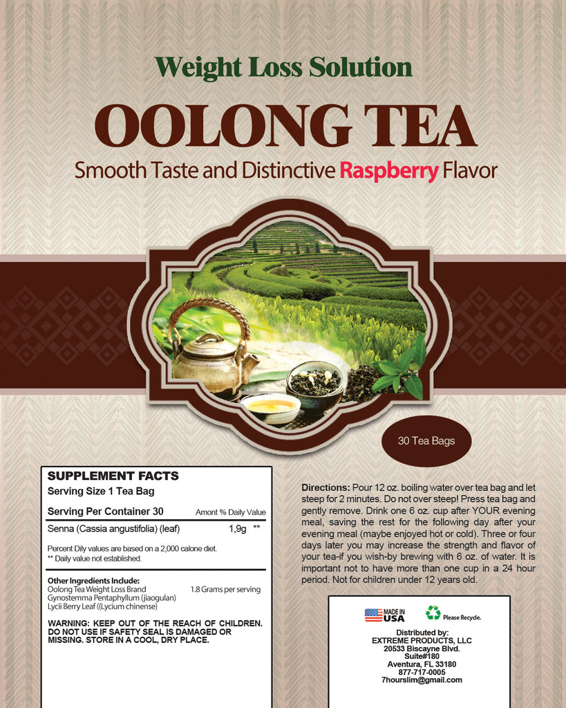 Weight Loss Solution Oolong Wulong Raspberry Slimming T...