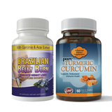 Brazilian Belly Burn and Turmeric Curcumin Combo Pack