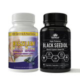 Brazilian Belly Burn and Black Seed Oil Combo Pack