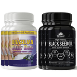Brazilian Belly Burn and Black Seed Oil Combo Pack