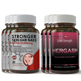 Biotin 10,000mcg and Hergasm Combo Pack
