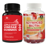 Totally Products Apple Cider Vinegar Gummies plus Biotin Gummies Combo Pack